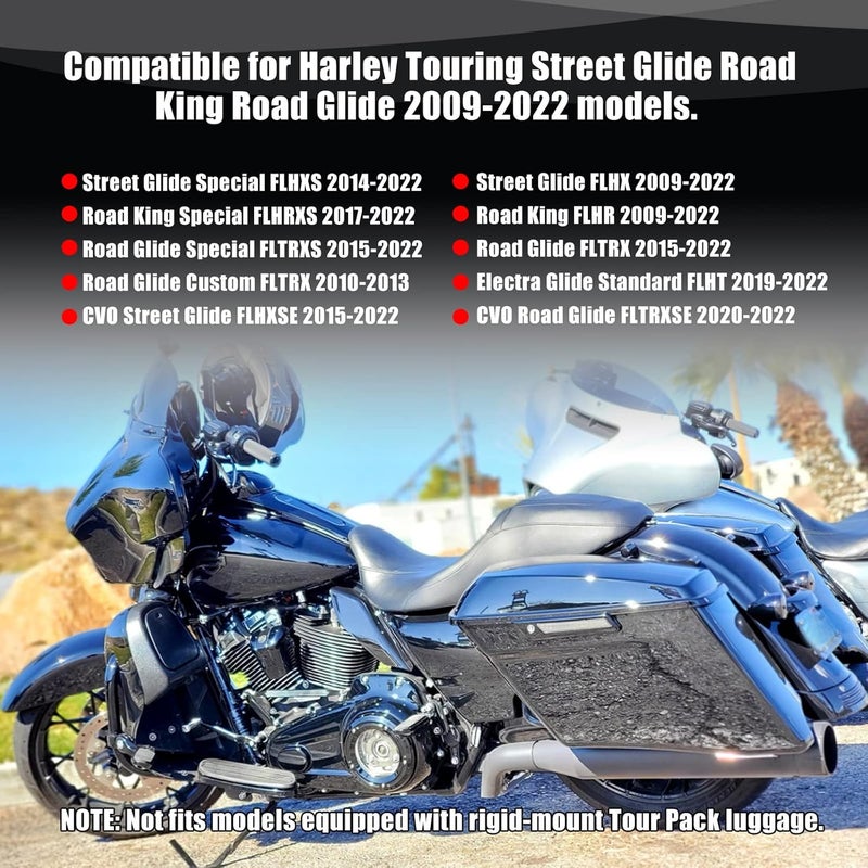Goldfire Harley Docking Hardware Covers Kit Detachable Magnet 4 Point Caps for Touring Street Glide Electra Glide Road Glide Road King 2009-2024 Accessories (4 PCS Chrome) - Image 4